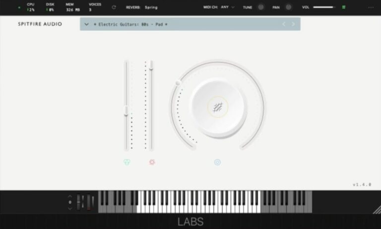 Labs Electric Guitars VST Plugin by Spitfire Audio