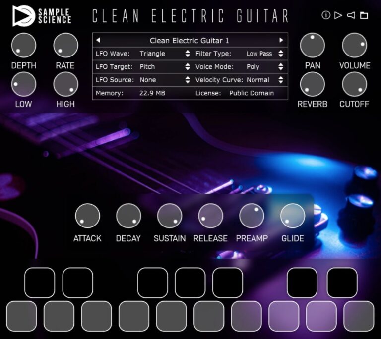 Clean Electric Guitar VST Plugin by SampleScience