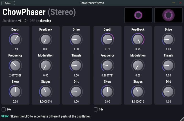 Chow Phaser VST Plugin by Chowdhury DSP