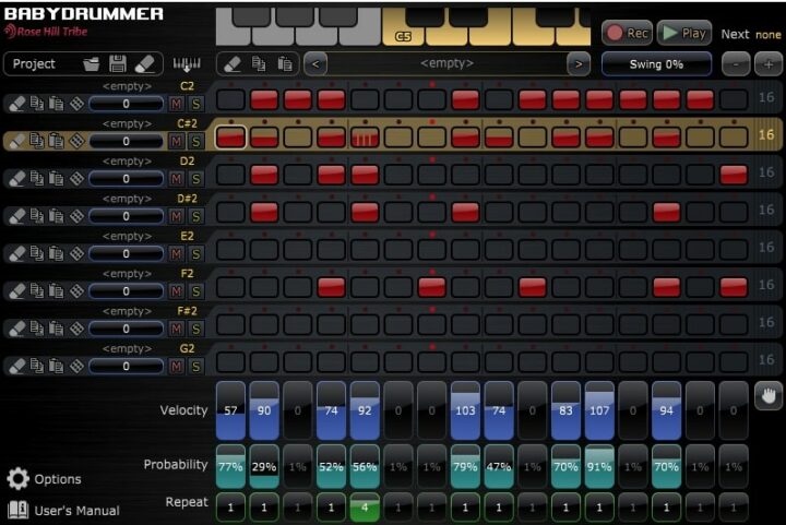 BabyDrummer | Virtual Drum Machines