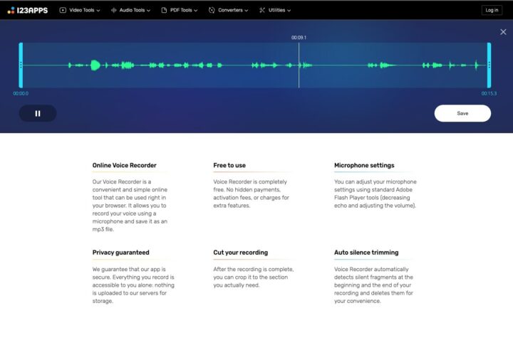 123Apps Online Voice Recorder | Free Recording Online