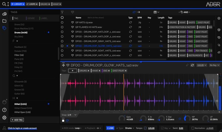 ADSR Sample Manager