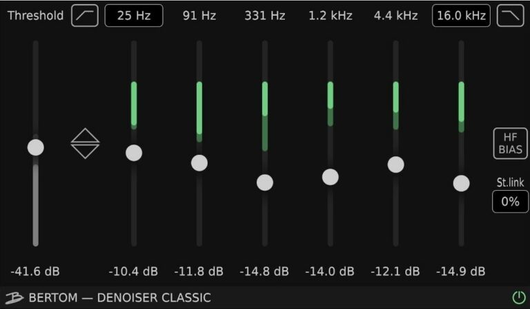 Denoiser Classic VST Plugin by Bertom Audio