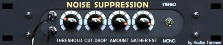 Noise Suppression VST Plugin by Vadim Taranov