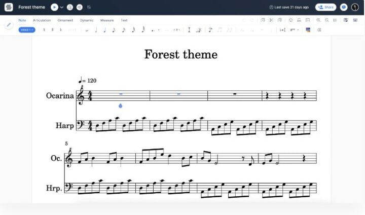 Flat IO | Music Notation Online