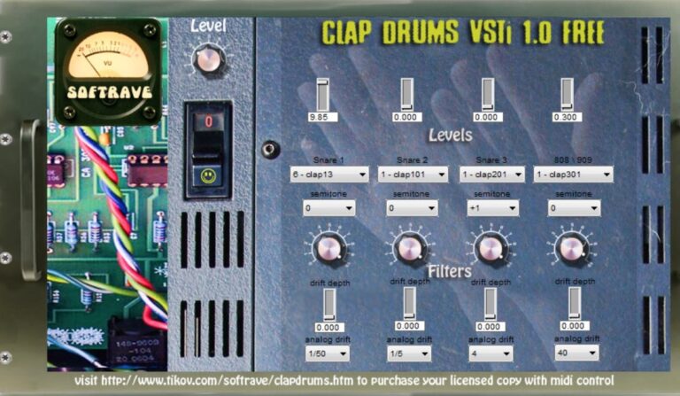 Clap DRUMS VSTi VST Plugin by Softrave
