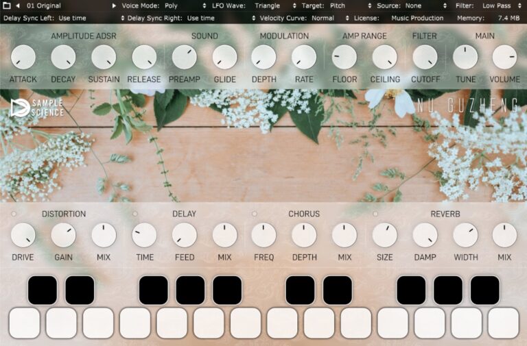 Nu Guzheng VST Plugin by SAMPLESCIENCE