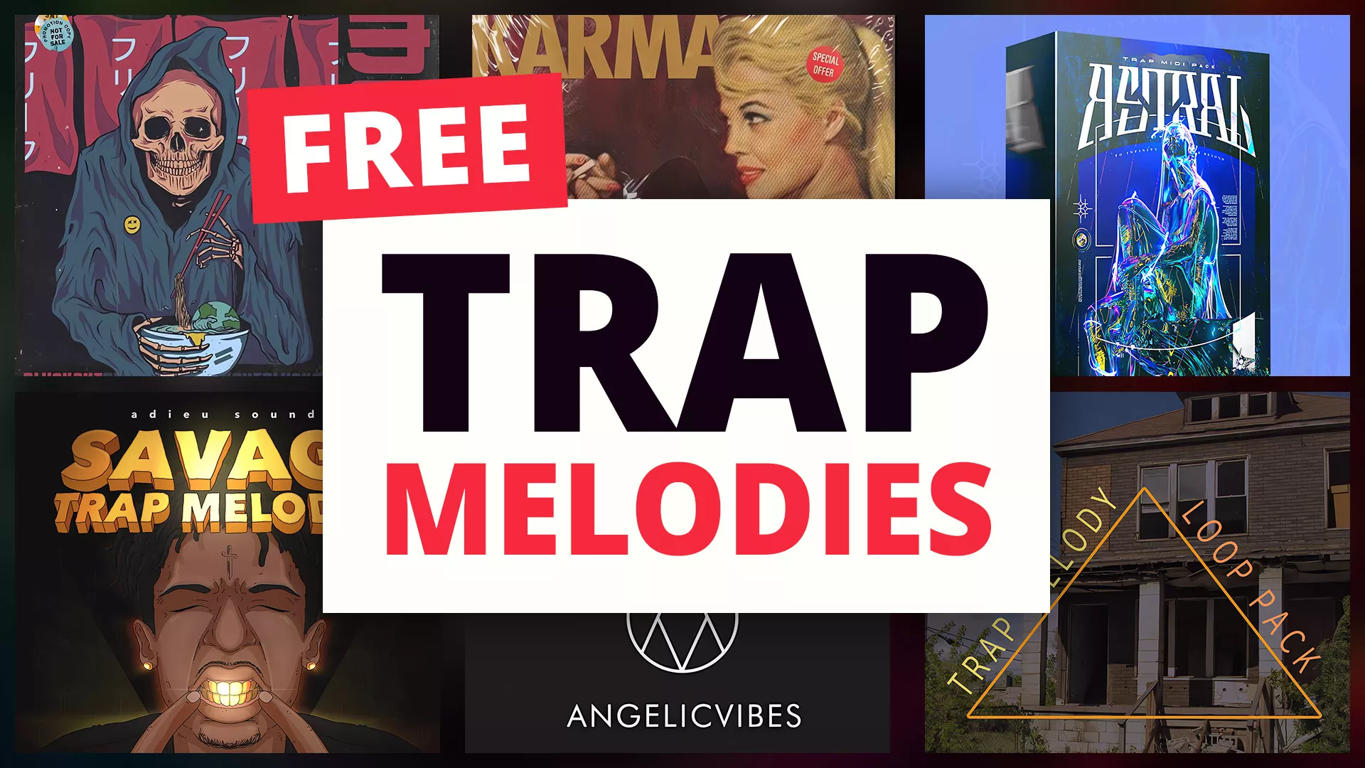 300 Free Trap Melodies & Trap Melody Loop Packs