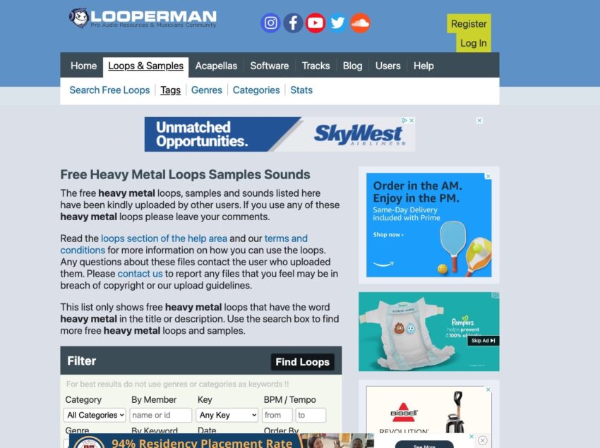 Looperman Free Heavy Metal Loops