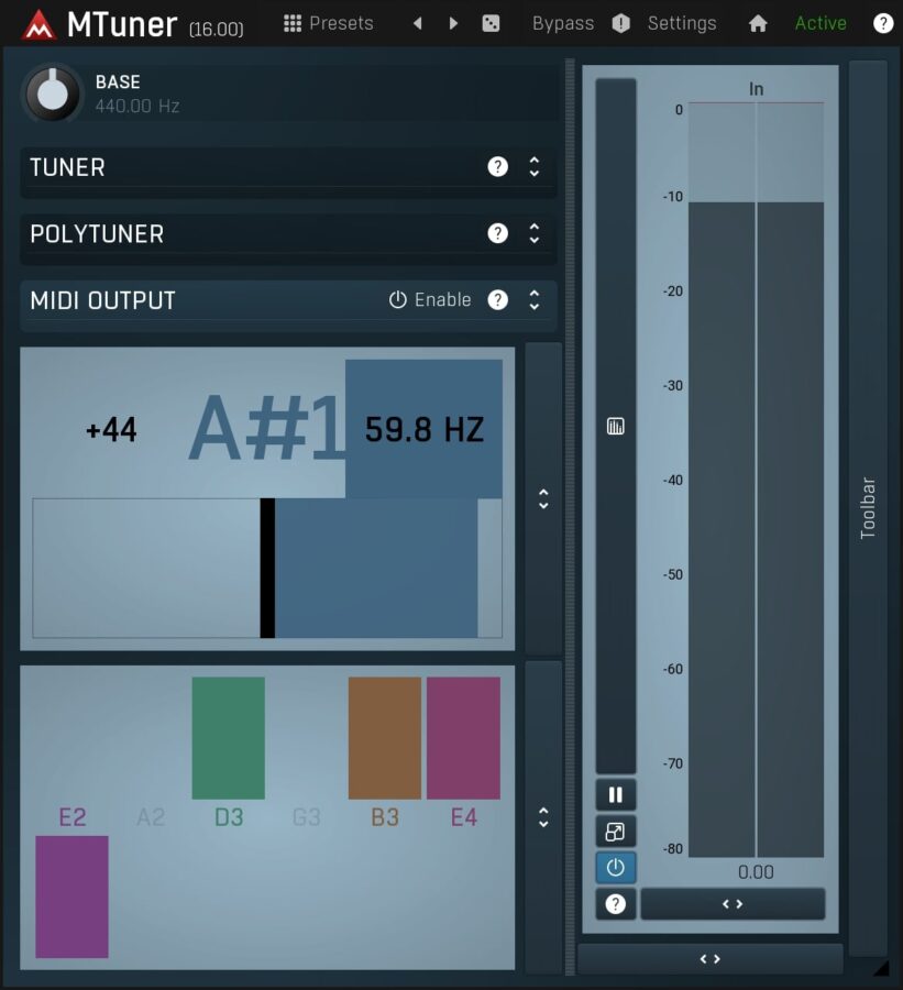 MTuner Guitar Tuner VST Plugins