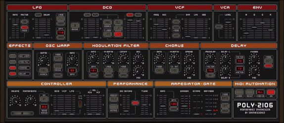 Poly 2106 VST Plugin By Synthescience