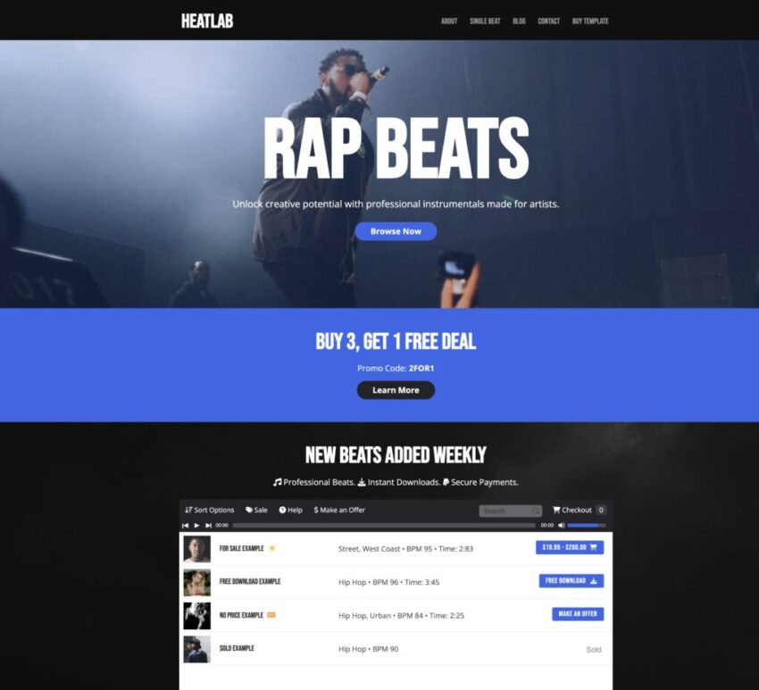 Music Maker Rap Beats Demo